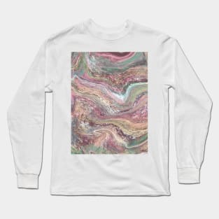 Fluid Art Design Long Sleeve T-Shirt